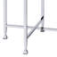 Table de bout en chêne blanc et chrome Brecon
