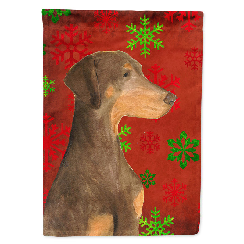 Drapeau rouge et vert Vart, Doberman 4
