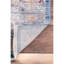 Tapis bleu / gris / rouge Lininger-1209590244