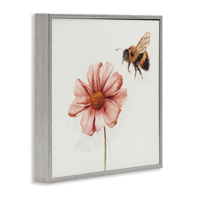 Giclée encadrée par Spring Pollination Bee, conception de Cady