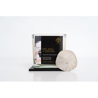Sea Salt & Orchid Scented Jar Candle