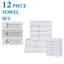 Franklin Cotton Lightweight Quick-Drying 12-Piece Assorted Towel Set-49410427