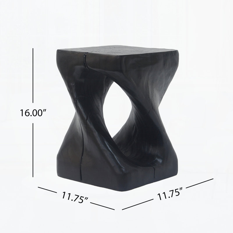 Outdoor MGO Side Table, Black