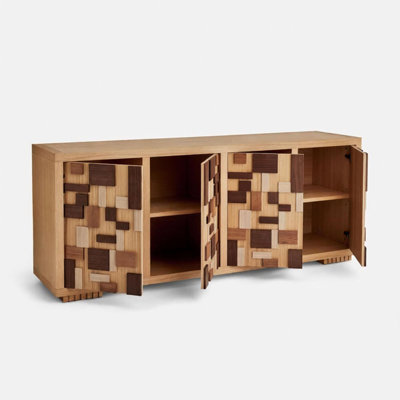 Creative Carving Design Storage Sideboard Cabinet