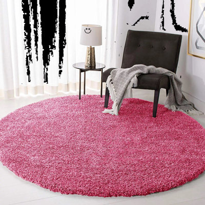 Solid Colour Shag Area Rug
