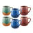 Reactive Clay 3 Colorway Mugs. Set Of 6