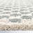 Walker Checkered Sage/Cream Shag Area Rug-1330497178