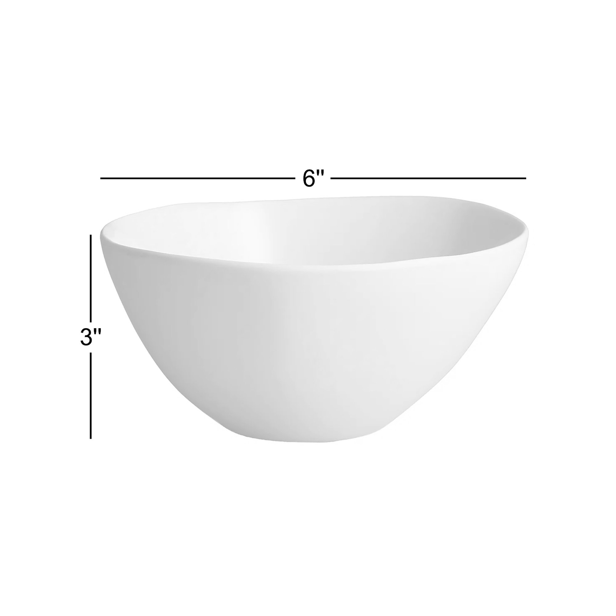 Sandia Dashiell 18 oz. Cereal Bowl, White