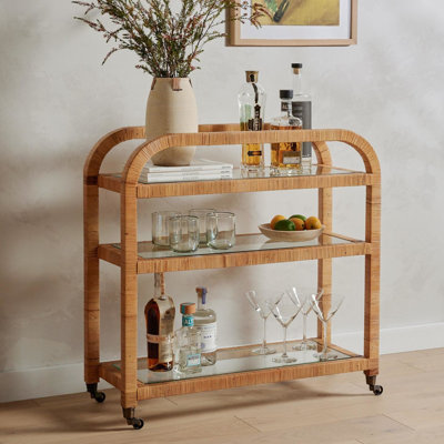 Rattan Bar Cart