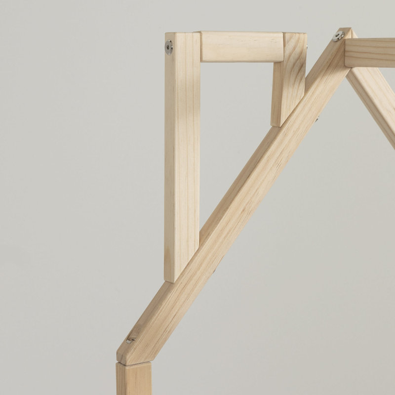 Organisateur de jouets en bois massif, Naturel