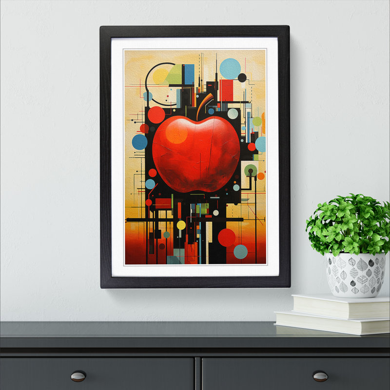 Single Picture Frame Print on Wood, Black Framed, 64cm H x 46cm W