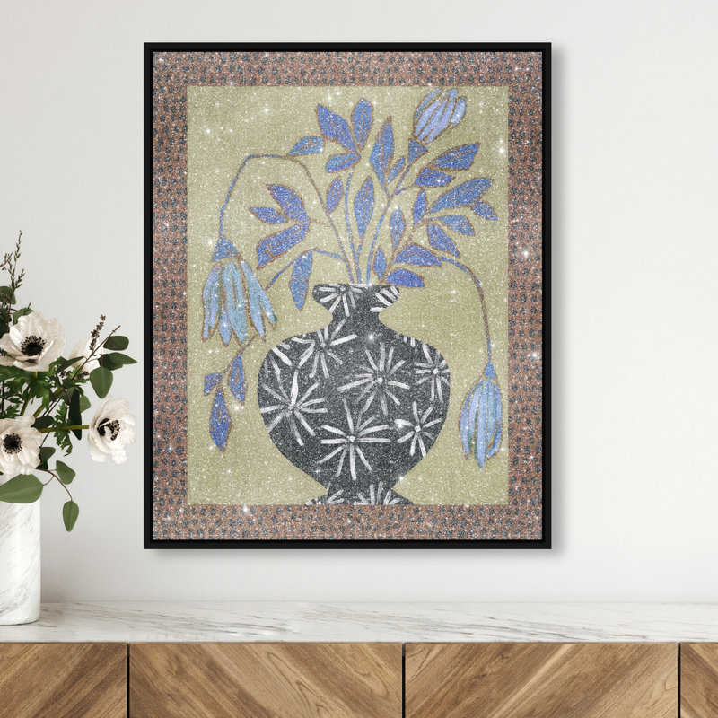 Rust & Sage Still Life Print by Oliver Gal, 46"H x 37"W, Black Floater Frame