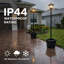 71" Solar Lamp Post (Full) with Planter Set of 2