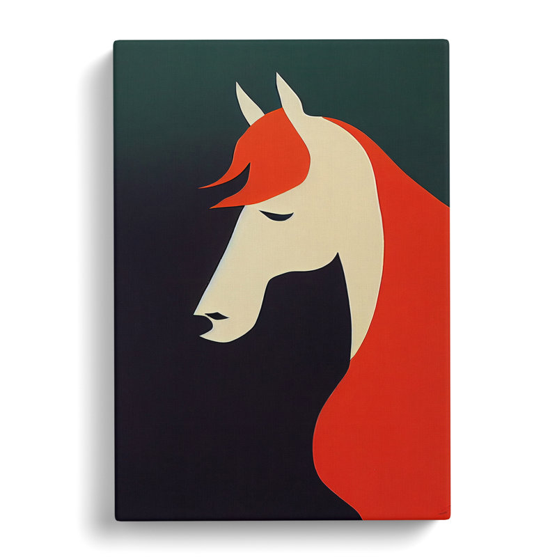 Abstract Horse No.8 - Wrapped Canvas, 60cm H x 40cm W x 3cm D