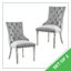 Eubanks Velvet Knockerback Dining Chairs with Metal Rivets and Chrome Legs-772320930-780350947