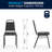 Amaya Trapezoidal Back Stacking Banquet Chair with 2.5" Thick Seat-29577530-29577532