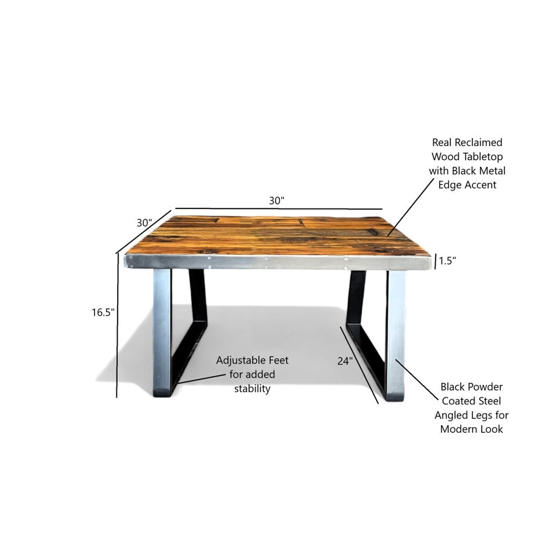 Table basse The Urban Craftsman, H 16,5 po x L 30 po x l 42 po
