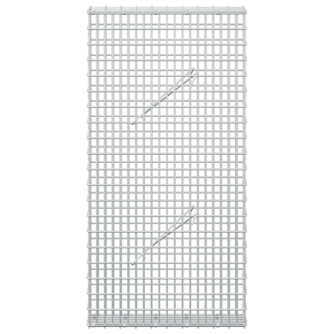 100 cm H x 50 cm W Galvanised Steel - Image 2