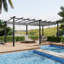 10x20ft Aluminium Pergola with Retractable Roof-575306553-575306558