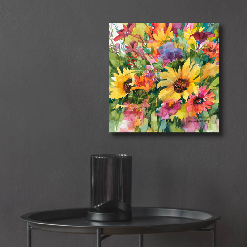Art mural en verre coloré par Annelein Beukenkamp, H 12 po x l 12 po x P 0,13 po