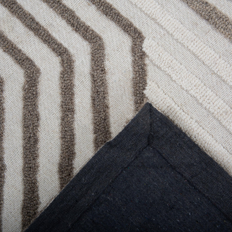 100% Wool Hand Tufted Area Rug, Rectangle 7' 9" x 9' 9"