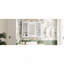 Armoire à pharmacie de 35 po x 27,5 po, armoire de rangement murale pour salle de bain, armoire de salle de bain moderne avec miroir, armoire à miroir avec 6 tablettes ouvertes (meuble-lavabo non inclus)-711600872