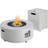 30 in Propane Fire Pit Table Set,2 in 1 Round Patio Heater Table, 50,000 BTU, Adjustable Legs, Outdoor Gas Firepit, for Backyard, Garden, Pool, Balcony-2015274680