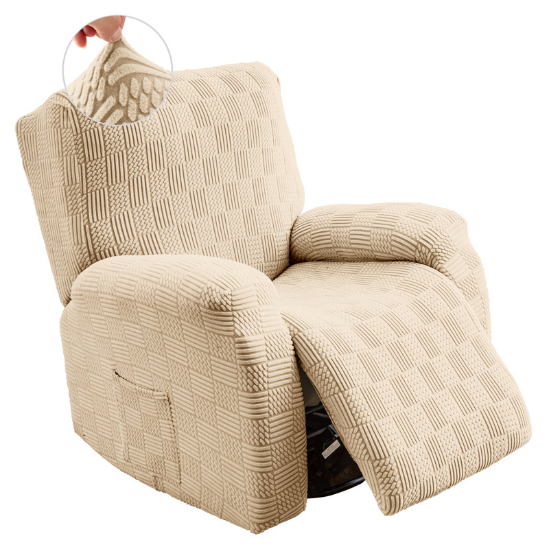 Housse pour fauteuil inclinable à coussins carrés/rectangulaires