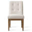 Ensemble de chaises de salle à manger rembourrées en bois massif 6 pièces Tweed-1685061321