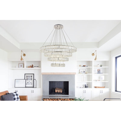 Steveson 4-Light Tiered LED Chandelier
