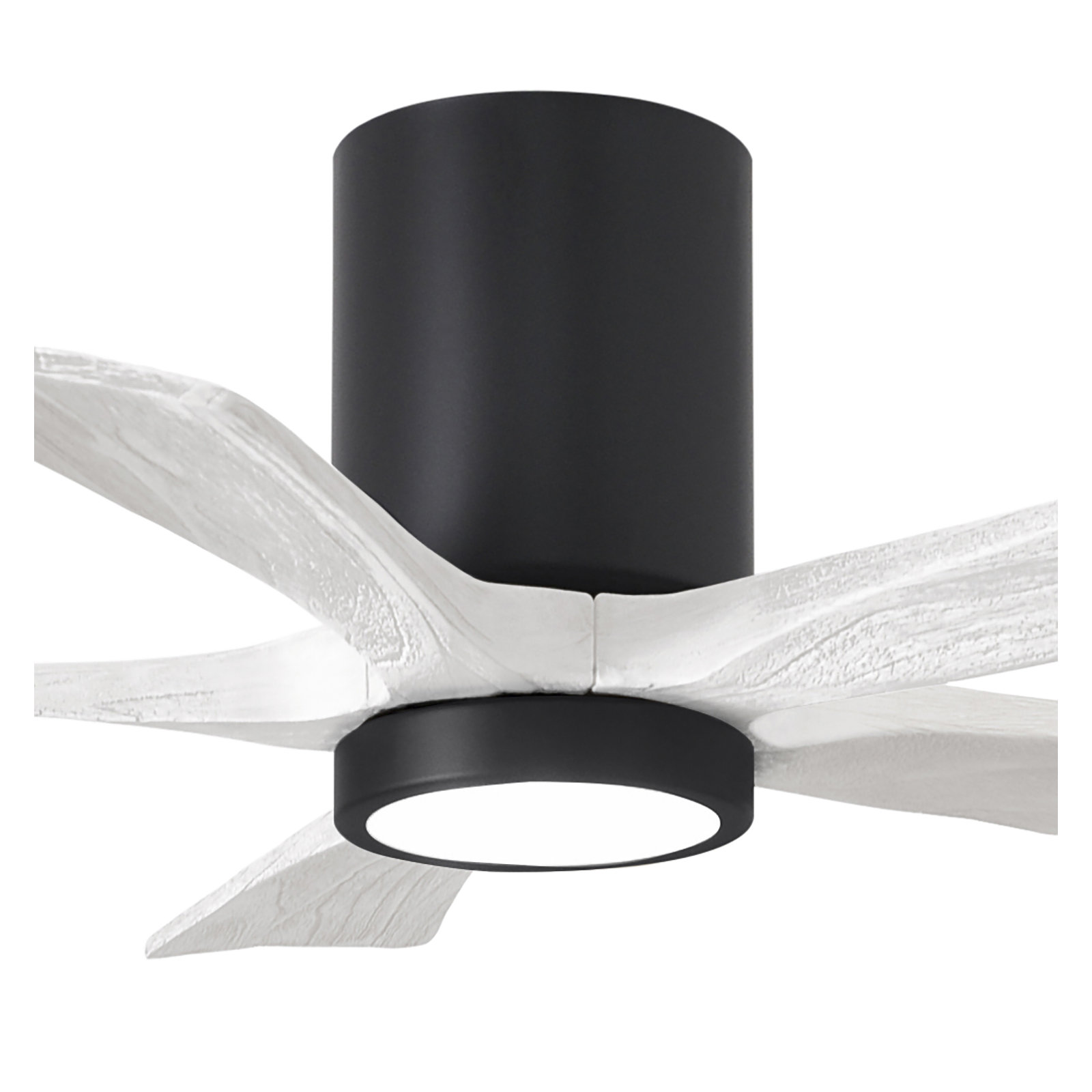 Irene 5 - Blade LED Ceiling Fan with Light Kit Included, Matte Black, Matte White, 42"
