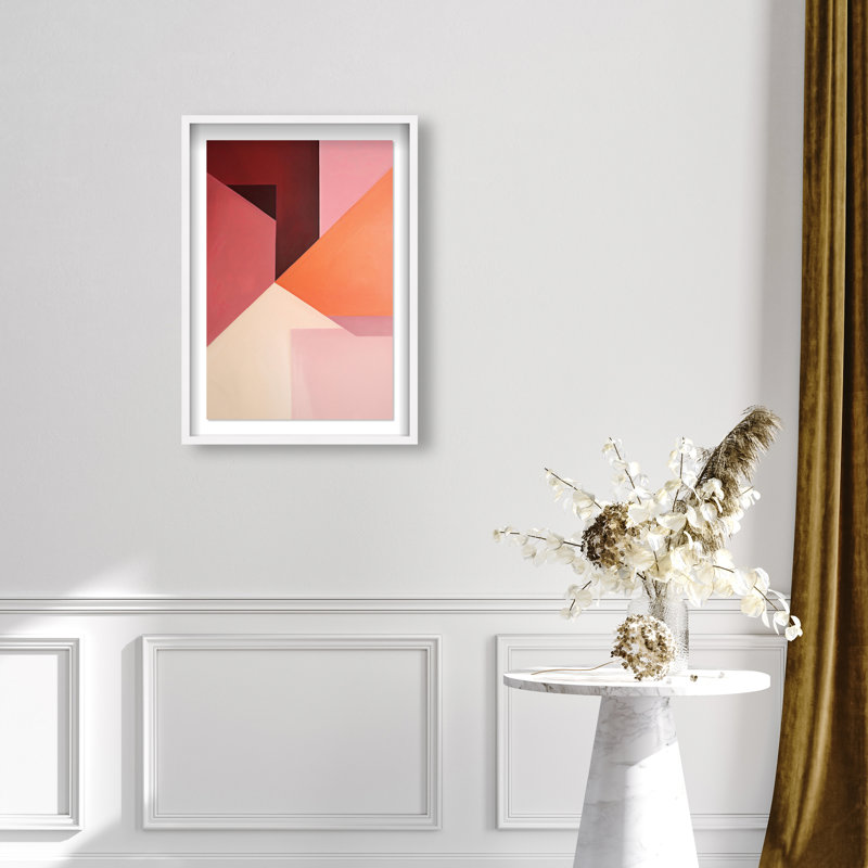 Berry Juice Shadowbox Abstract Print by Oliver Gal, Black Frame, 10 x 15, 31.5"H x 21.5"W, White Frame
