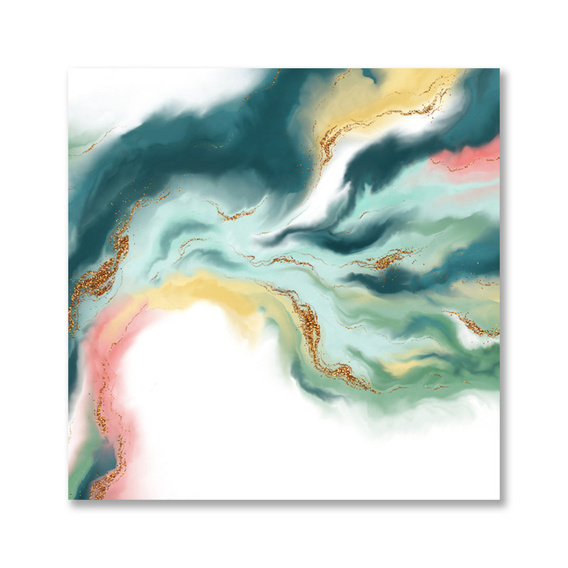Lustré - impression sans cadre, H 46 po x l 46 po, Métal