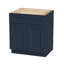 Armoire de base 30 po bleu marine avec porte à fermeture en douceur, tiroir, unité en bois massif compacte avec tablette réglable pour la cuisine, la salle de bain, la buanderie et le garage (l 30 po x P 24 po x H 34,5 po)-743700172