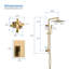 Colonne de douche 2 fonctions à pression équilibrée avec valve brute-116826303