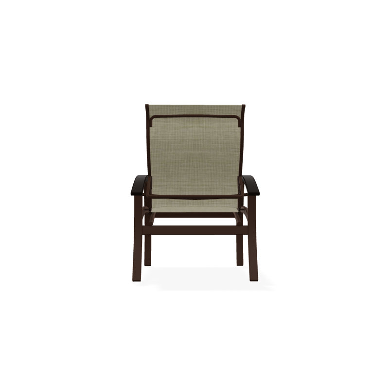 Chaise de patio Askar, Bristol taupe Sunbrella®, Noir, Kona texturé