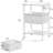 3-Tier Printer Stand With Charging Station, USB Port, Adjustable Open Shelves, And Fabric Drawers For Home Office Organization