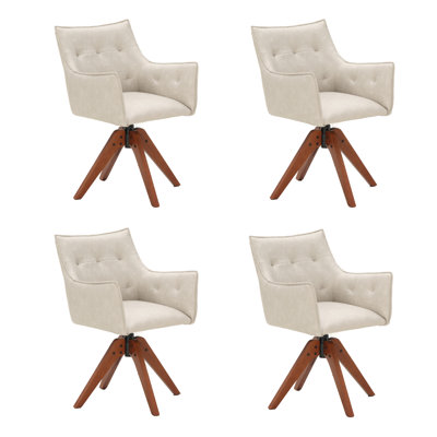 Fauteuil capitonné à dossier capitonné