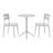 2-Person Outdoor Round Dining Set-1492615582