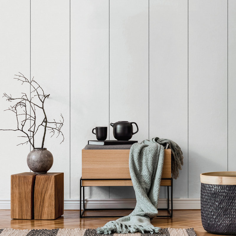 Essential Stripes Smart Stripe Wallpaper, Black