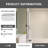 Splash Guard 7" W x 55" H Frameless Fixed Shower Panel with Clear Glass