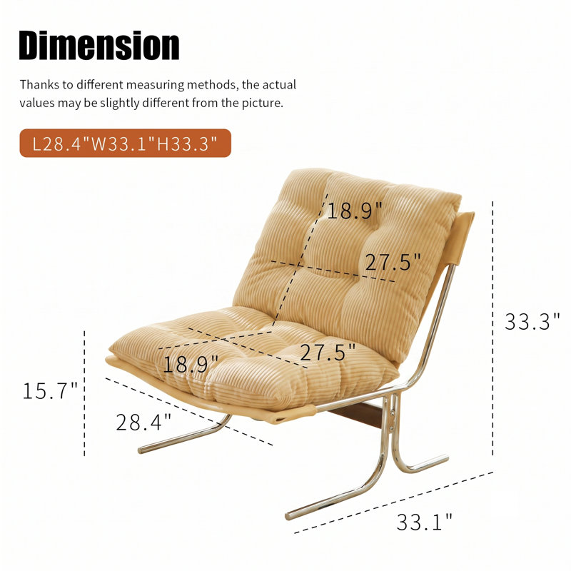 Méridienne Mid-Century, Velours côtelé blanc