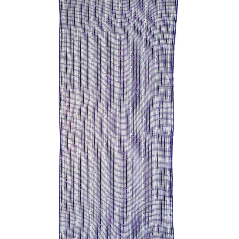 Ruban en polyester et feuille de coton rose chaud 10,5 po x 10 po, Violet