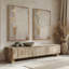 Golden Haze, ensemble de 2 toiles encadrées,-247477819-247477813