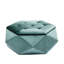 Repose-pied multifonctionnel en velours à motif polygonal en losange, confortable et spacieux, pour la maison, 86 cm (L) x 77,5 cm (l) x 34 cm (H), rangement élégant, chambre à coucher.