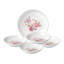 Ensemble de 5 pâtes en porcelaine Lorren Home Trends, 1 bol de service et 4 bols individuels, motif floral
