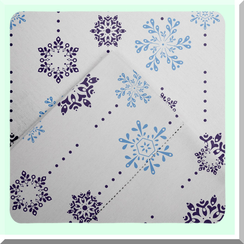 Snow Drop Cozy Flannel Sheet Set - Twin XL - Warm & Pre-Shrunk - Deep Pockets - Elastic All Around - Comfy Double Brushed - 100% Cotton - 200 GSM