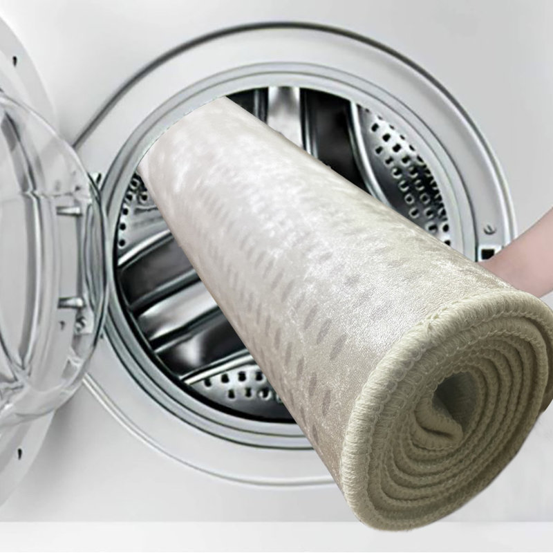 Ensemble de tapis de bain antibactérien Bade (2 pièces), 100% polyester, 19,7 x 23,6 pouces et 23,6 x 39,4 pouces | Sous-tapis antidérapant, hauteur des poils: 0,4 po | Lavable à la machine, doux et durable, idéal pour la sécurité et le confort de la salle de bain
