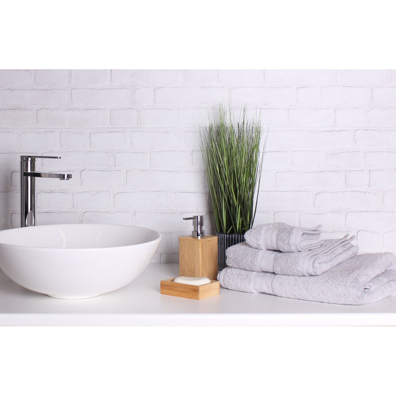 Megerle Midweight Bath Towel, Light Grey