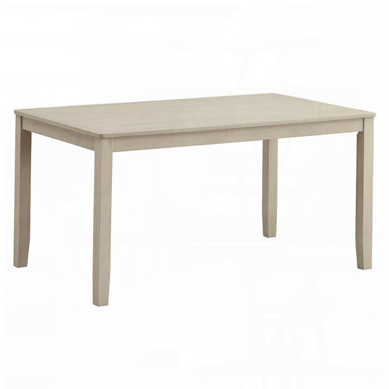 Antique Gray Finish Rectangular Dining Table